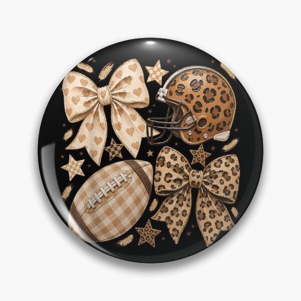 Item preview, Coquette Leopard Pattern Football Bow And Helmet Aesthetic Game Day Coquette Style designed and sold by Capisedo.