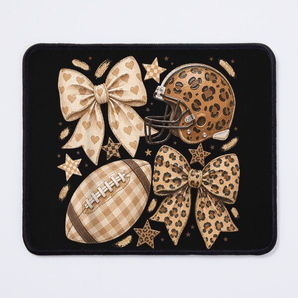 Item preview, Coquette Leopard Pattern Football Bow And Helmet Aesthetic Game Day Coquette Style designed and sold by Capisedo.
