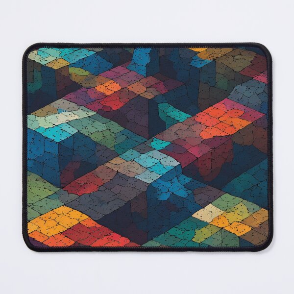 Item preview, Abstract colorful cubes break through the darkness. designed and sold by Mianku | Für das Leben.