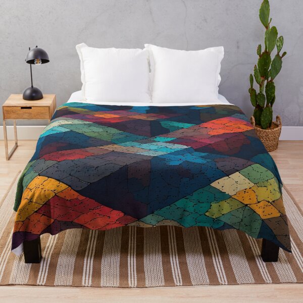 Item preview, Abstract colorful cubes break through the darkness. designed and sold by Mianku | Für das Leben.