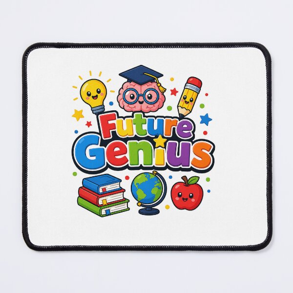 Item preview, Future Genius Cute Kawaii Brain Lightbulb Back to School Student designed and sold by shemodas.