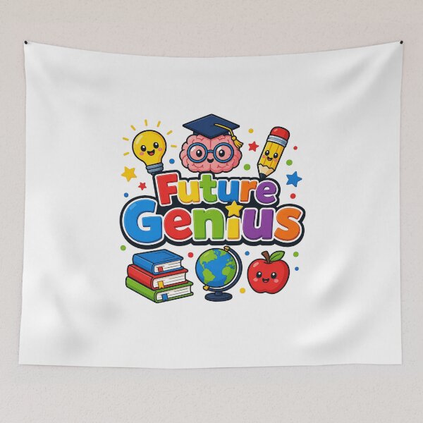 Item preview, Future Genius Cute Kawaii Brain Lightbulb Back to School Student designed and sold by shemodas.