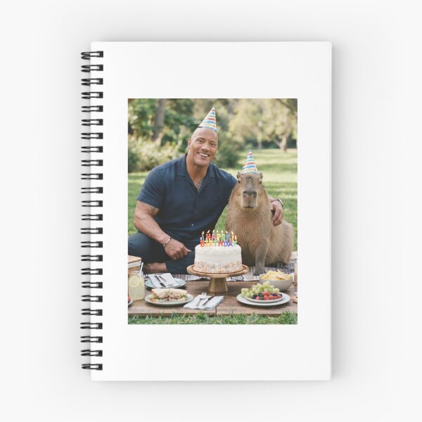 Item preview, Dwayne johnson capybara picnic capybaras animal pet nature meme memes funny parody christmas birthday  designed and sold by CheeseBlueprint.
