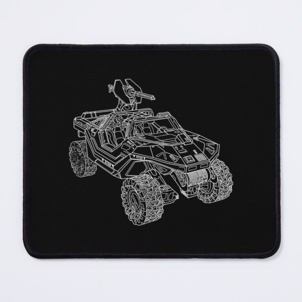 Item preview, Unsc Warthog - White Outline designed and sold by juliannamullin.