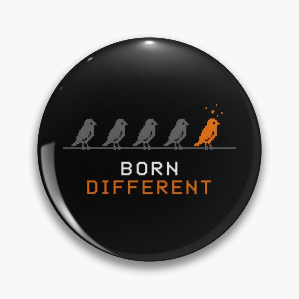 Item preview, Born Different Shining Orange Bird designed and sold by greysingco.