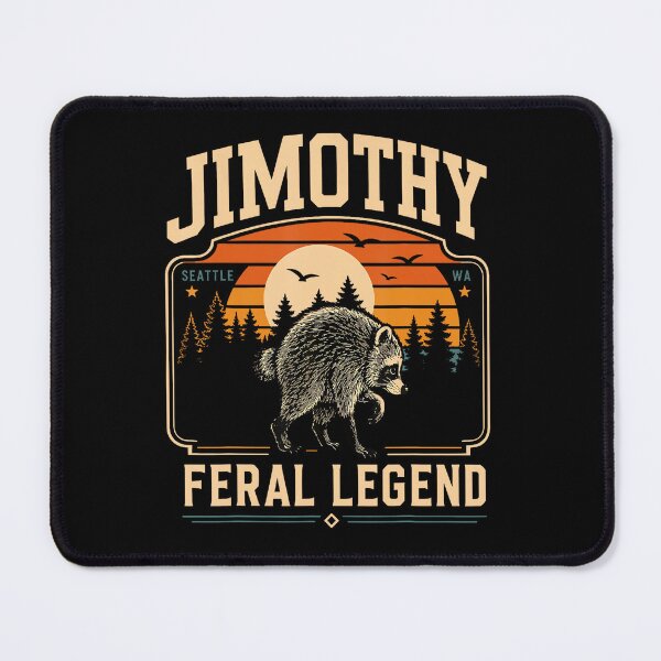 Item preview, Retro Jimothy Raccoon Seattle Funny Feral Meme designed and sold by MOHAMED AKKAR.