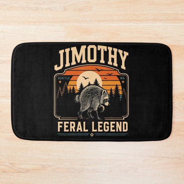 Item preview, Retro Jimothy Raccoon Seattle Funny Feral Meme designed and sold by MOHAMED AKKAR.