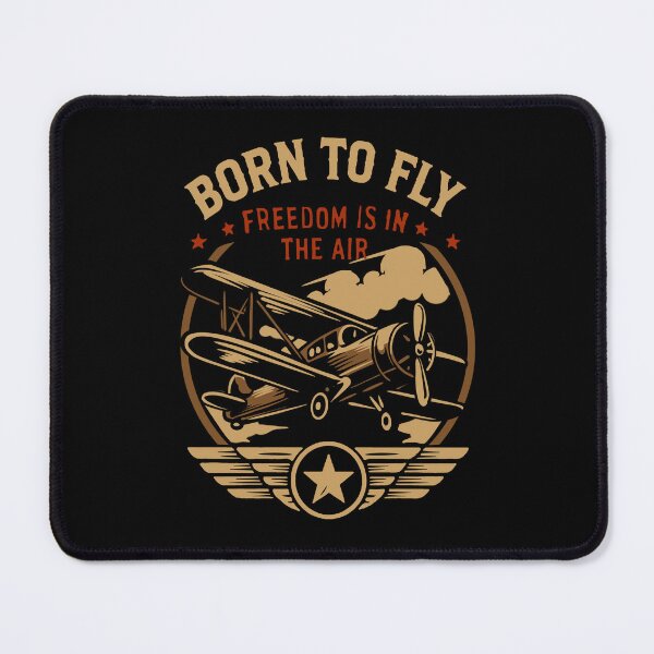 Item preview, BORN TO FLY – Vintage Airplane designed and sold by phsycartwork.