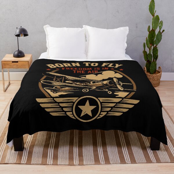 Item preview, BORN TO FLY – Vintage Airplane designed and sold by phsycartwork.