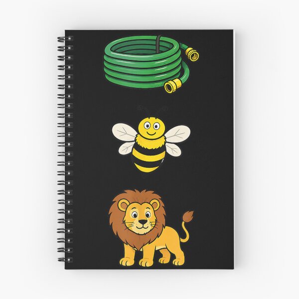 Item preview, Cute Hose Bee Lion Cartoon Rebus Puzzle Funny Wordplay Kids Graphic Design designed and sold by Daisy Grimes.