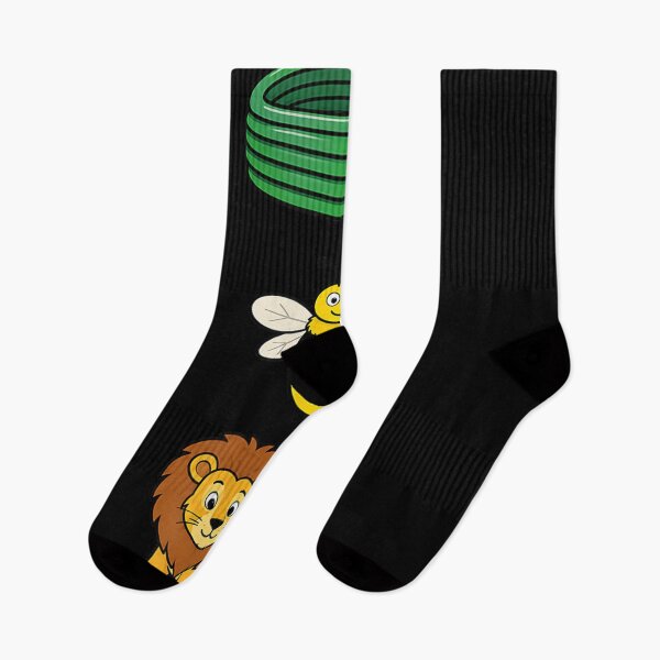 Item preview, Cute Hose Bee Lion Cartoon Rebus Puzzle Funny Wordplay Kids Graphic Design designed and sold by Daisy Grimes.