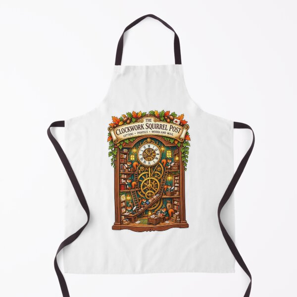 Item preview, The Clockwork Squirrel Post | Woodland Mail Service | Steampunk Squirrel | Magical Forest Post Office designed and sold by MrDev.