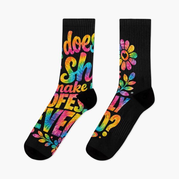 Item preview, Does This Shirt Make Me Look Professionally Developed Tie Dye Floral Design designed and sold by Daisy Grimes.