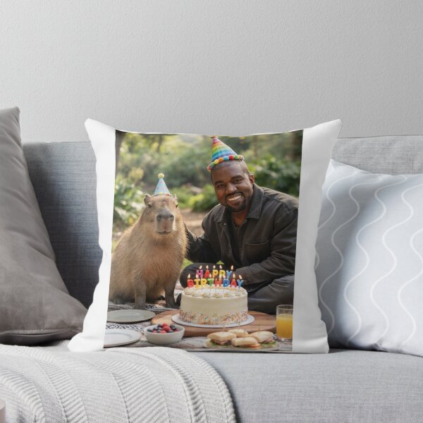 Item preview, Kanye west capybara picnic capybaras animal pet nature meme memes funny parody christmas birthday  designed and sold by CheeseBlueprint.
