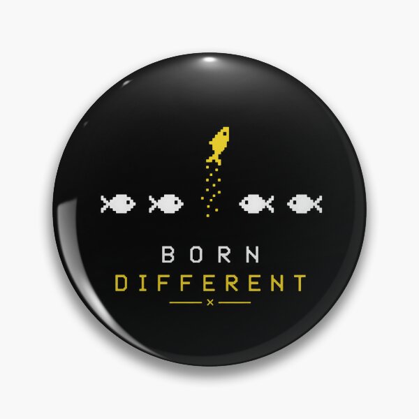 Item preview, Born Different Swimming Upstream Fish designed and sold by greysingco.