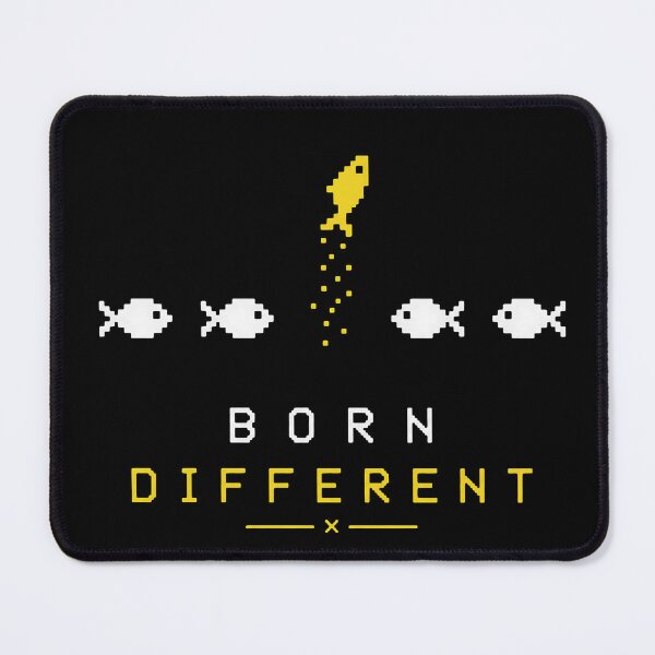 Item preview, Born Different Swimming Upstream Fish designed and sold by greysingco.