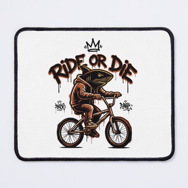 Item preview, Rider Shark BMX – Cool Street Bike Shark Urban Graphic designed and sold by StickerNestYou.