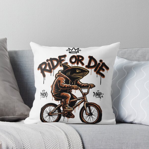 Item preview, Rider Shark BMX – Cool Street Bike Shark Urban Graphic designed and sold by StickerNestYou.