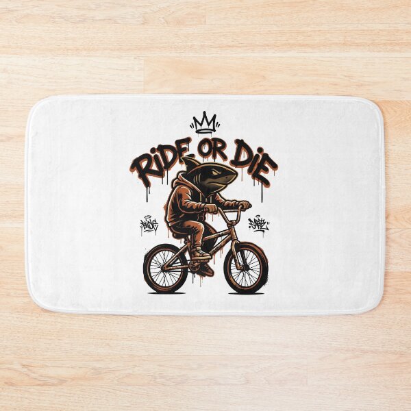 Item preview, Rider Shark BMX – Cool Street Bike Shark Urban Graphic designed and sold by StickerNestYou.