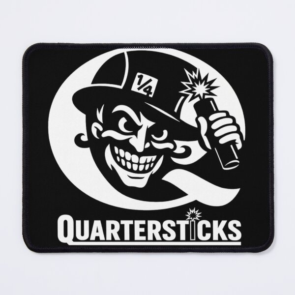 Item preview, Vintage Quartersticks Mad Joker Holding Dynamite Explosive Retro Cartoon Mascot Graphic designed and sold by Daisy Grimes.