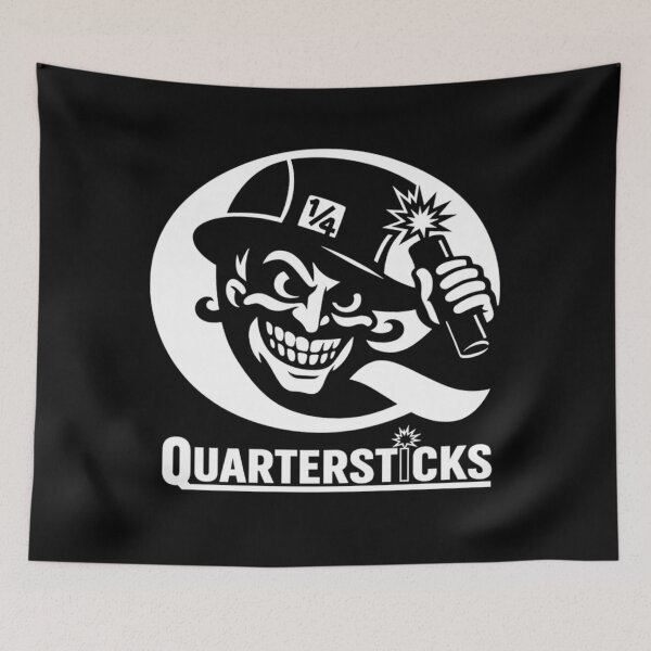 Item preview, Vintage Quartersticks Mad Joker Holding Dynamite Explosive Retro Cartoon Mascot Graphic designed and sold by Daisy Grimes.