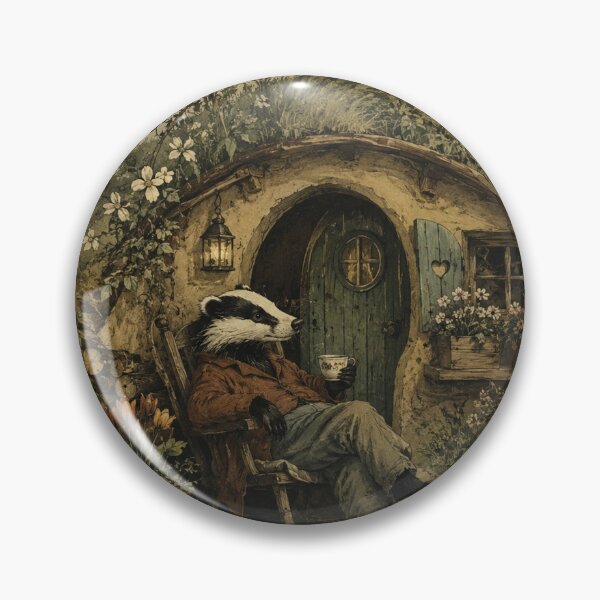 Item preview, Hearthstone Cottage - Woodland Badger designed and sold by bapupa.