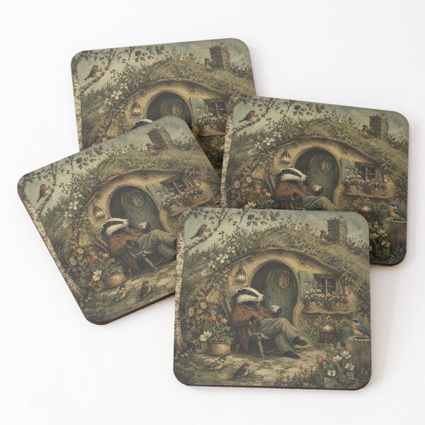 Item preview, Hearthstone Cottage - Woodland Badger designed and sold by bapupa.
