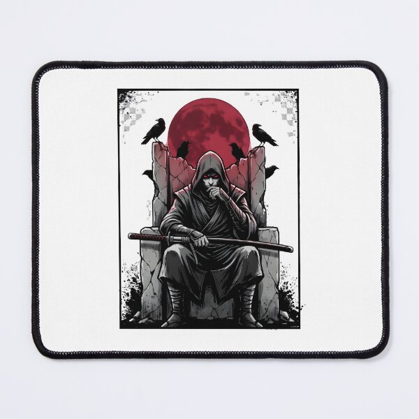 Item preview, Dark Samurai Warrior Under Red Moon – Japanese Warrior Anime Design designed and sold by StickerNestYou.