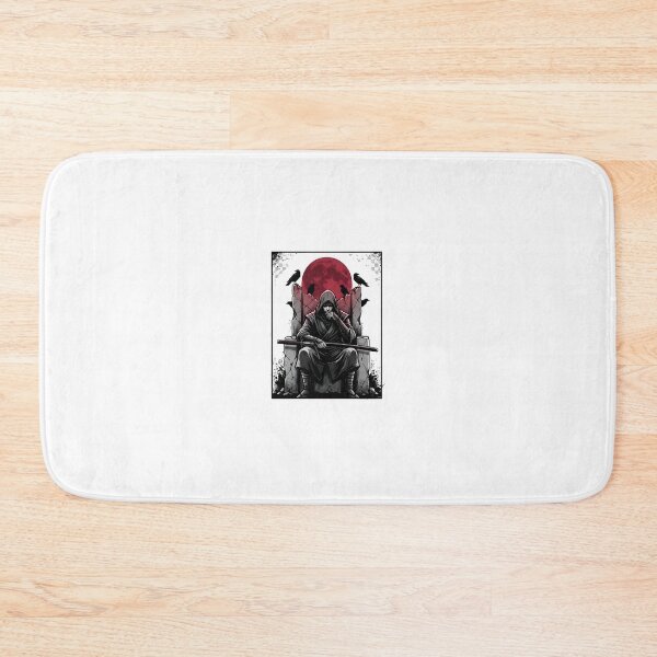 Item preview, Dark Samurai Warrior Under Red Moon – Japanese Warrior Anime Design designed and sold by StickerNestYou.