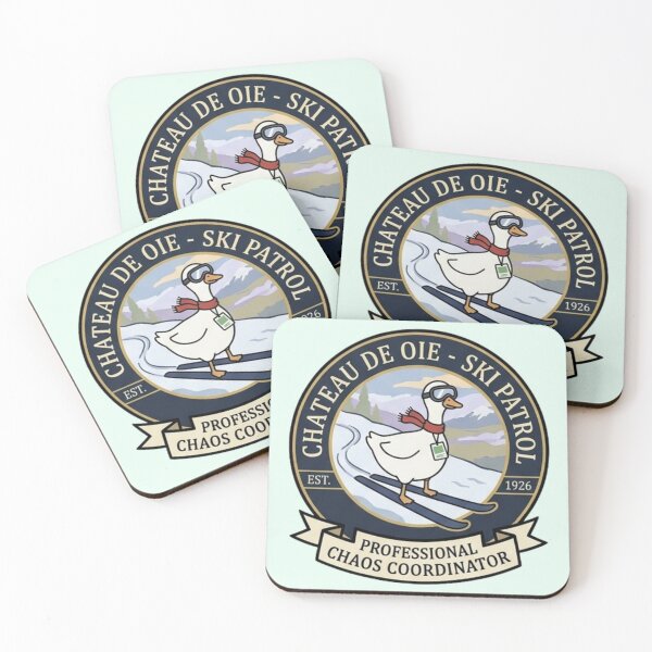 Item preview, Chateau de Oie Ski Patrol - Professional Chaos Coordinator Goose Badge designed and sold by Syrupulse.