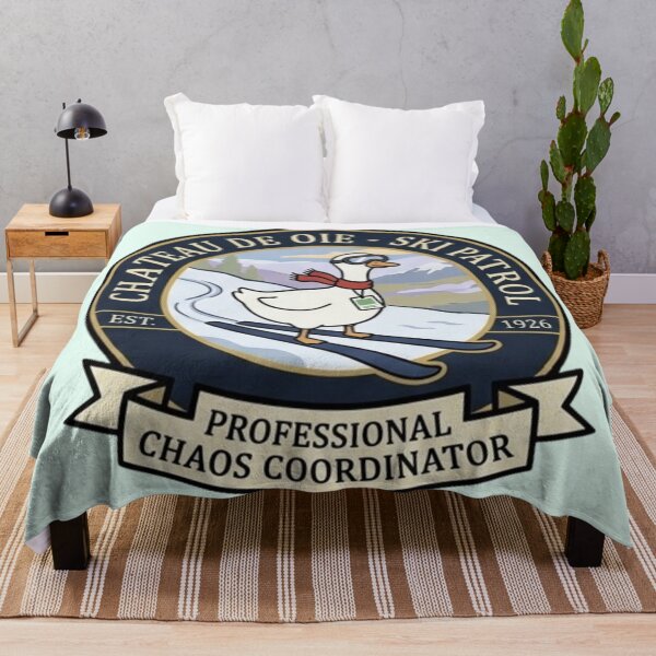 Item preview, Chateau de Oie Ski Patrol - Professional Chaos Coordinator Goose Badge designed and sold by Syrupulse.