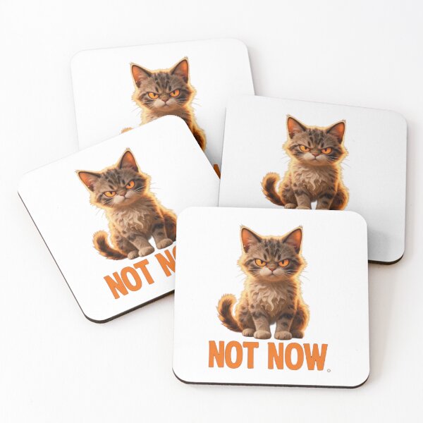 Item preview, Funny Grumpy Kitten "Not Now" Sarcastic Cat Lover Gift designed and sold by BLUESKY11a.