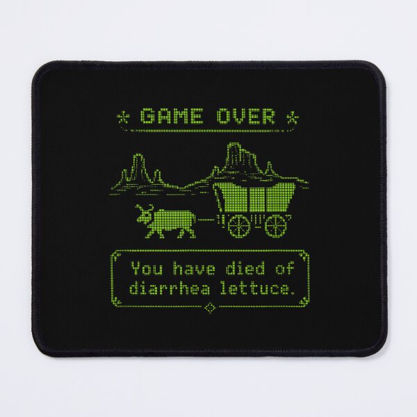 Item preview, Game Over You Have Died Of Diarrhea Lettuce Pixel Retro Gaming Graphic designed and sold by Chaya Reid.