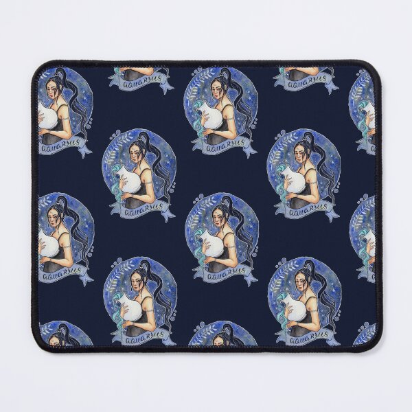 Item preview, Aquarius Zodiac Sign Celestial Air Element Magic Art designed and sold by esmavart.