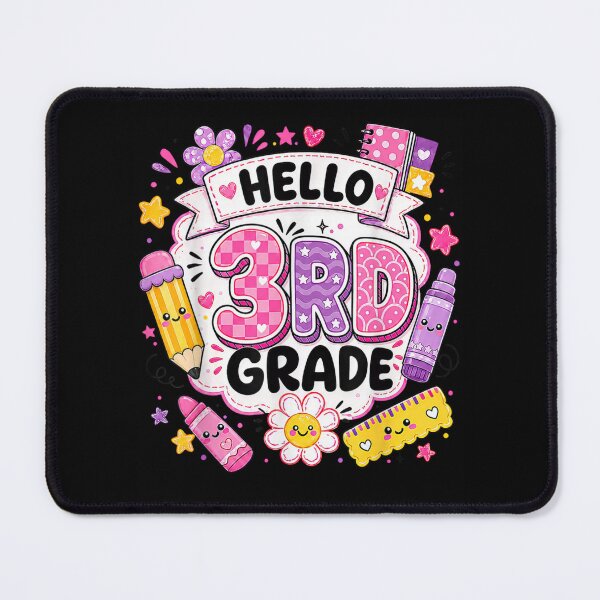 Item preview, Hello 3rd Grade Back To School Student Teacher Cute Colorful School Supplies designed and sold by Chaya Reid.
