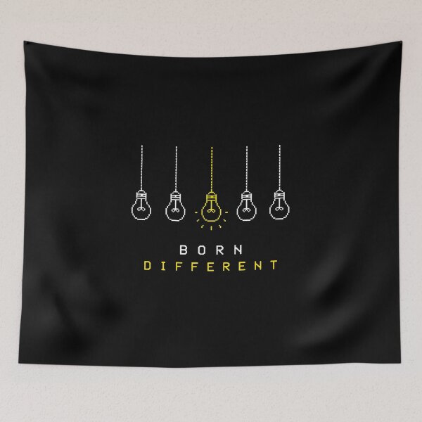 Item preview, Born Different Glowing Light Bulb designed and sold by greysingco.