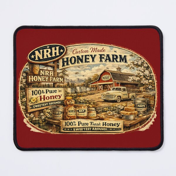 Item preview, Vintage Honey Farm Retro Sign designed and sold by Normandy Road Heritage.