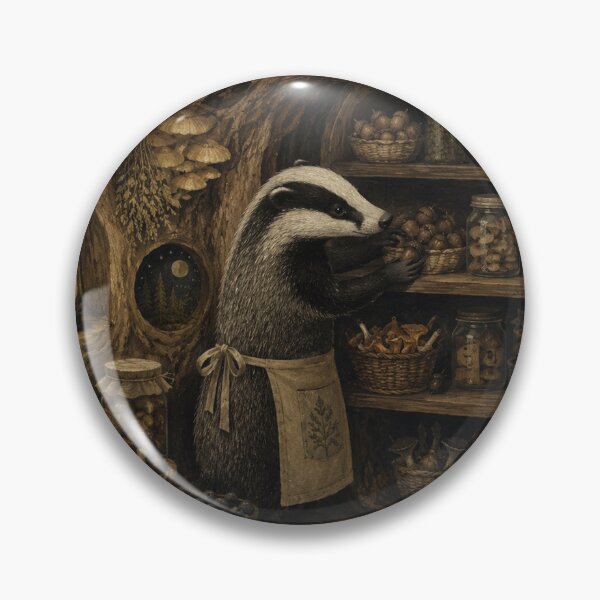 Item preview, Root Cellar Keeper - Woodland Badger designed and sold by bapupa.