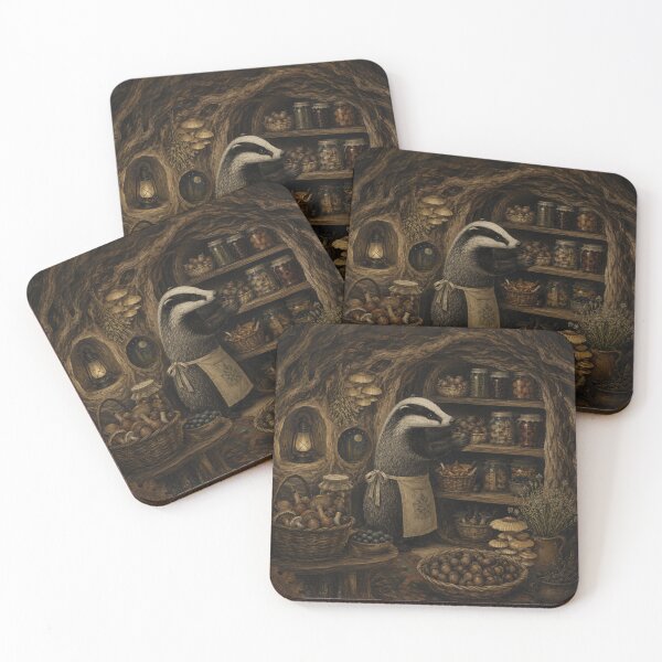 Item preview, Root Cellar Keeper - Woodland Badger designed and sold by bapupa.