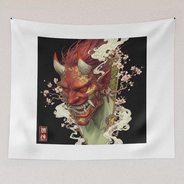 Item preview, Crimson Oni Among Sakura designed and sold by SquareSign.