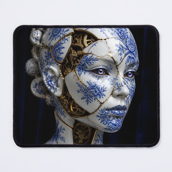 Item preview, Porcelain Kintsugi Androidin designed and sold by RocketAiCat.