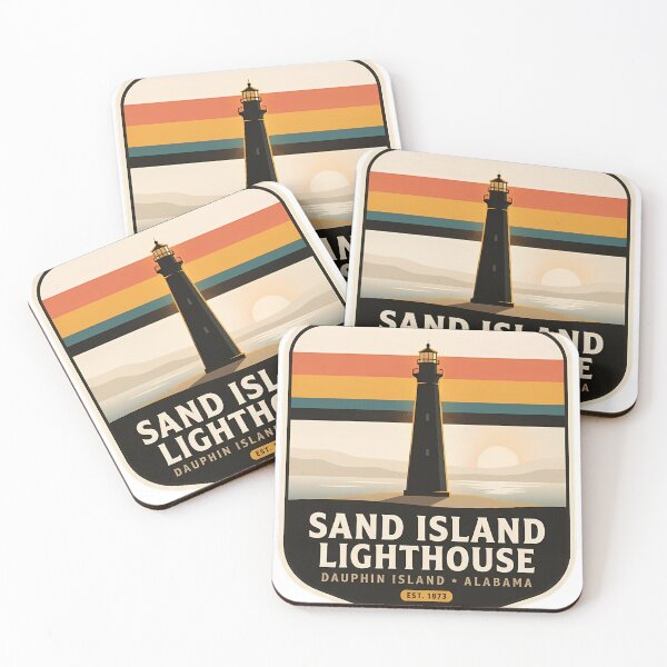 Item preview, Sand Island Lighthouse Dauphin Island Alabama designed and sold by DetourDgn.