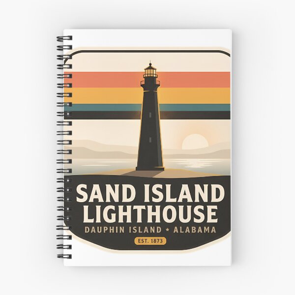 Item preview, Sand Island Lighthouse Dauphin Island Alabama designed and sold by DetourDgn.