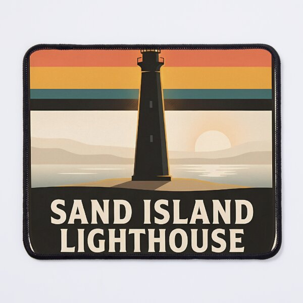 Item preview, Sand Island Lighthouse Dauphin Island Alabama designed and sold by DetourDgn.