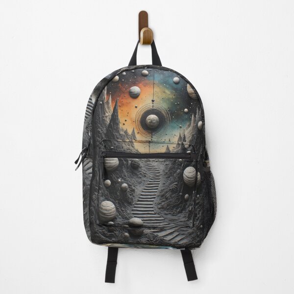 Item preview, A cosmic journey through a surreal rocky landscape designed and sold by Mianku | Für das Leben.