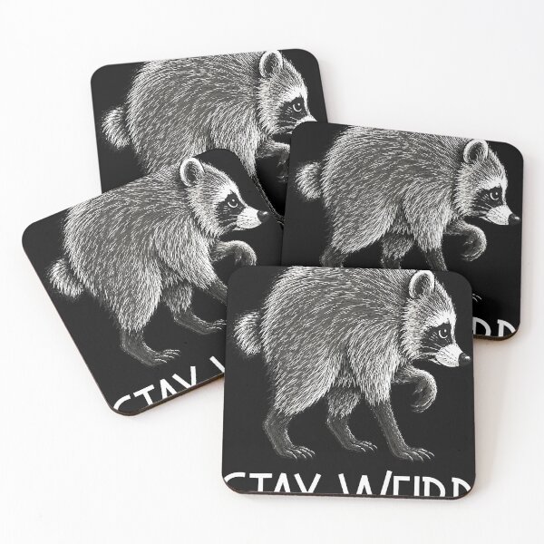Item preview, Stay Weird Funny Timothy Raccoon Meme designed and sold by MOHAMED AKKAR.
