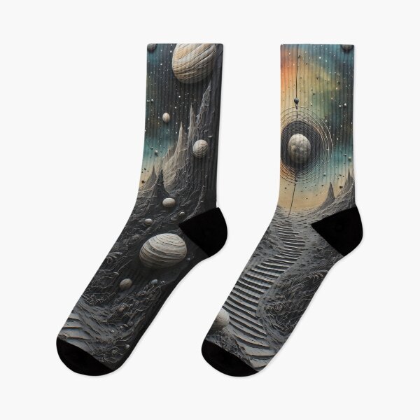Item preview, A cosmic journey through a surreal rocky landscape designed and sold by Mianku | Für das Leben.