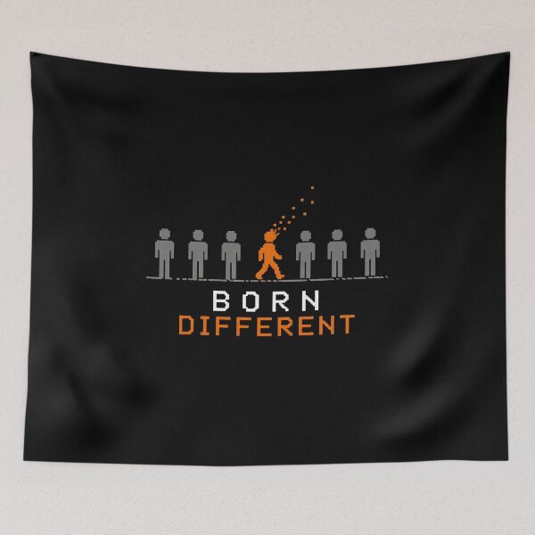 Item preview, Born Different Pixel Man Walking designed and sold by greysingco.