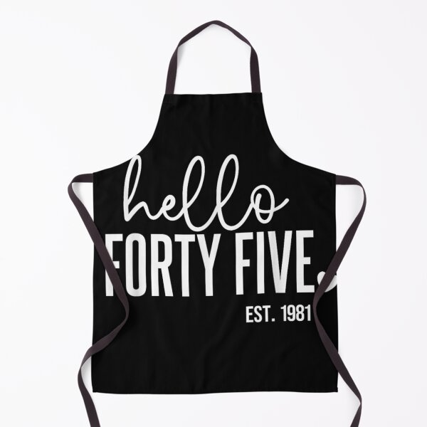 Item preview, Hello Forty Five Est 1981 Cute Heart 45th Birthday Party Graphic Design designed and sold by Chaya Reid.