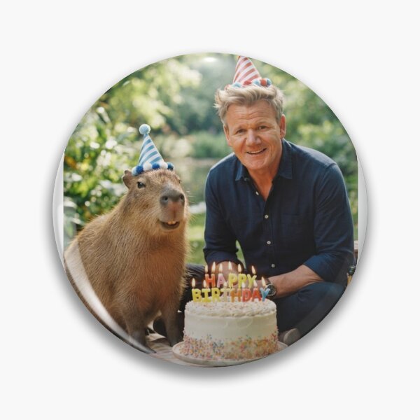 Item preview, Gordon ramsay capybara picnic capybaras animal pet nature meme memes funny parody christmas birthday  designed and sold by CheeseBlueprint.